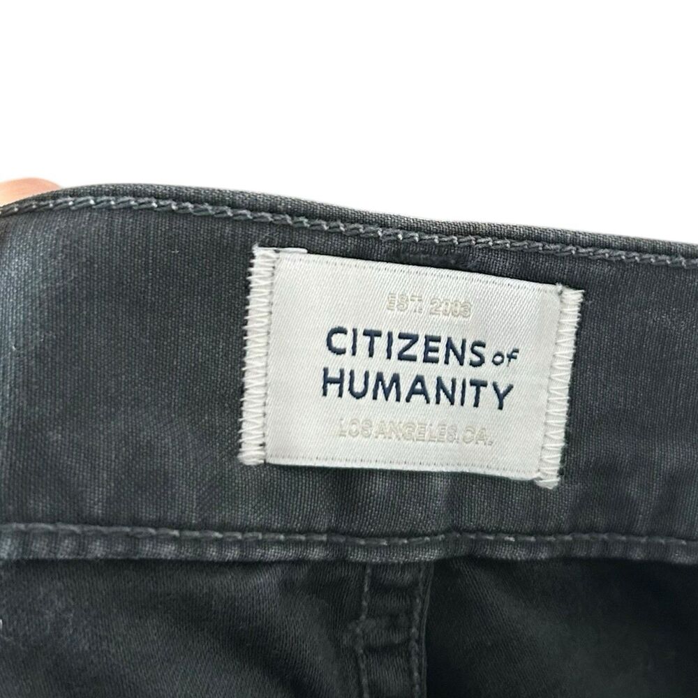 Citizens of Humanity Thassos Utility Pants Womens 27 Black Cargo Twist Seam NEW - Picture 3 of 12